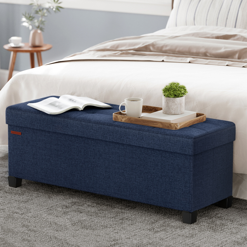 Ταμπουρέ Με Αποθηκευτικό Χώρο (110x38x40) Songmics LSF018I01