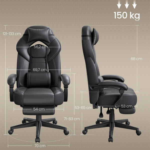 Καρέκλα Γραφείου (70x70x133) Songmics OBG077B01V2