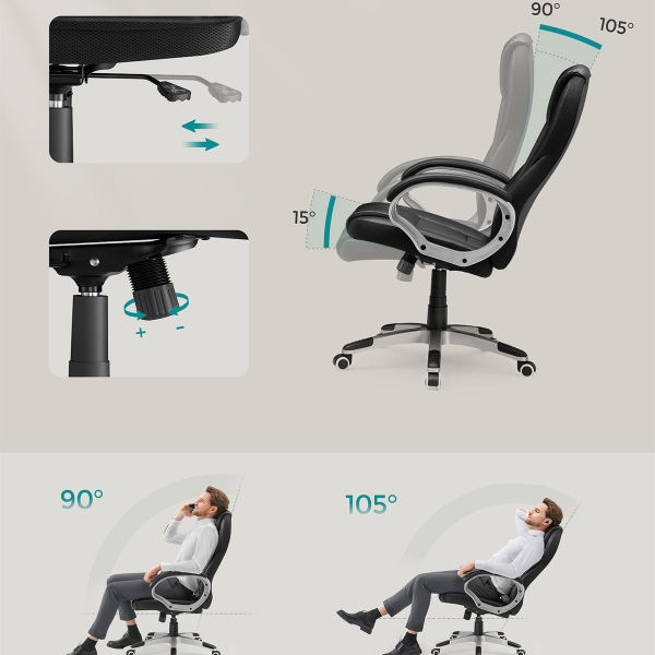 Καρέκλα Γραφείου (70x70x122) Songmics OBG22B