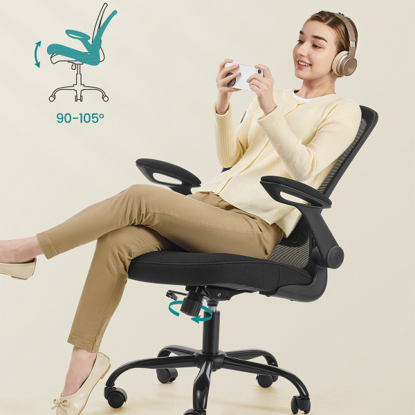 Καρέκλα Γραφείου (64x64x107) Songmics OBN37BKV2