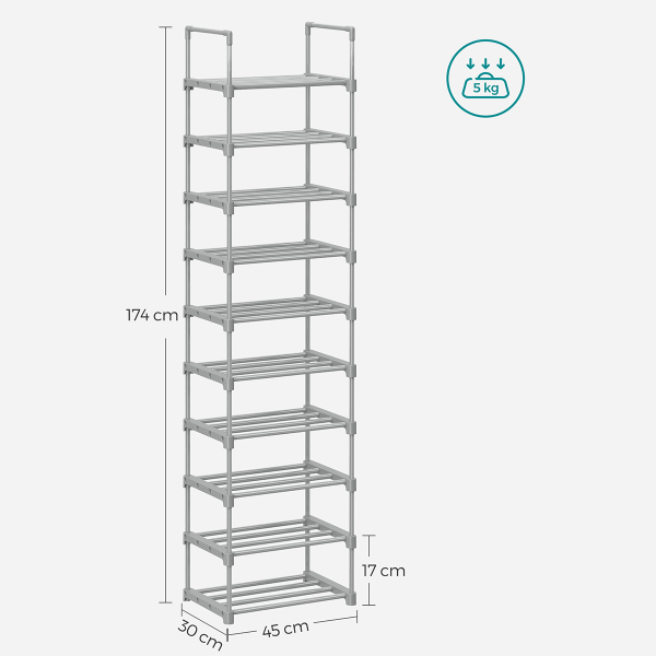 Παπουτσοθήκη 20 Θέσεων (45x30x174) Songmics LSA025G02