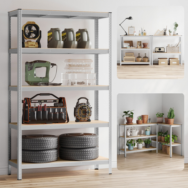 Μεταλλική Ραφιέρα Δαπέδου 5 Θέσεων (120x60x200) Songmics GLR060E01