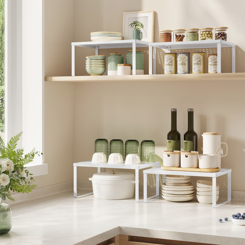 Ράφια Οργάνωσης (Σετ 2τμχ) Songmics KCS01WTV1