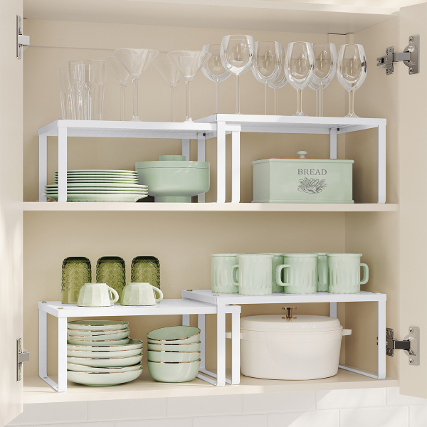 Ράφια Οργάνωσης (Σετ 2τμχ) Songmics KCS01WTV1