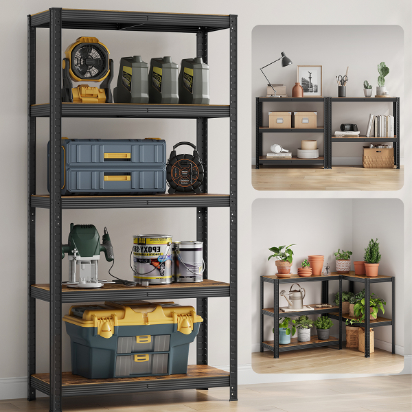 Μεταλλική Ραφιέρα Δαπέδου 5 Θέσεων (90x40x180) Songmics GLR040B11