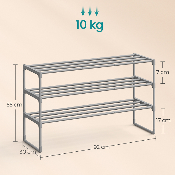 Παπουτσοθήκη 12 Θέσεων (92x30x55) Songmics LSA303G01