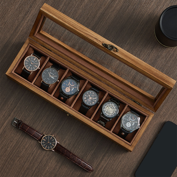 Θήκη Για 6 Ρολόγια (35x10x8.5) Songmics JOW006K01