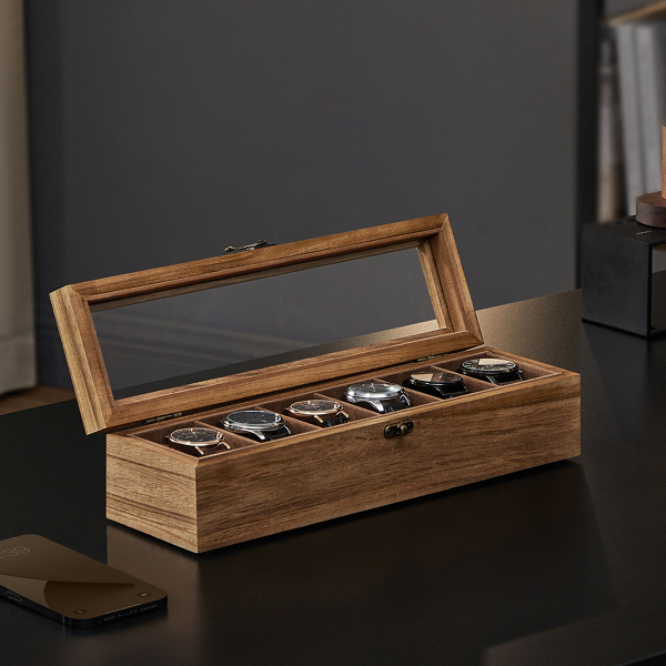 Θήκη Για 6 Ρολόγια (35x10x8.5) Songmics JOW006K01