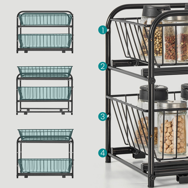 Συρταριέρα Οργάνωσης 2 Θέσεων (21.6x36.5x31.5) Songmics KCS017B01V1