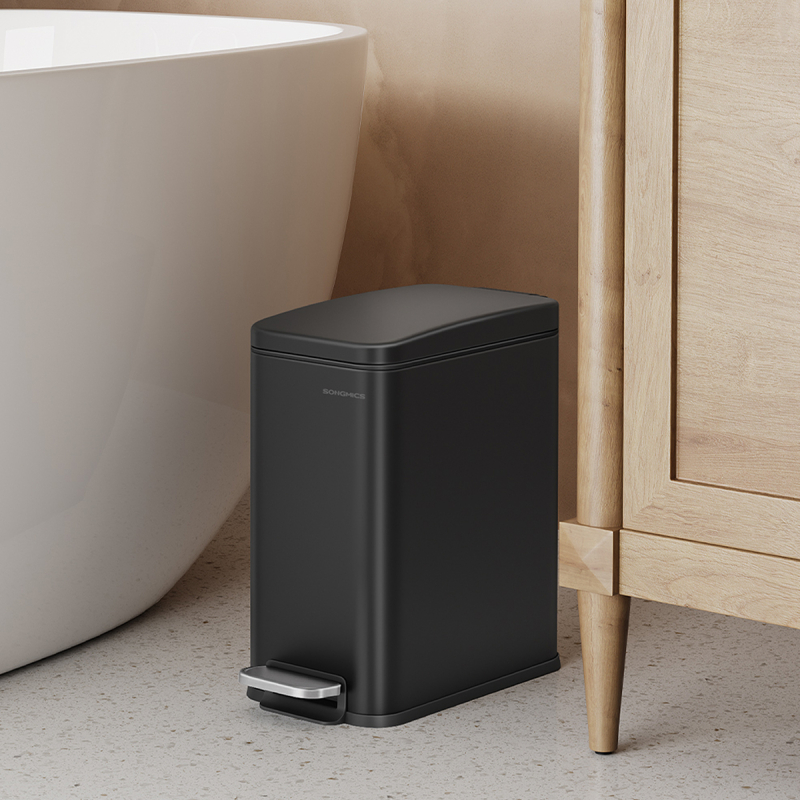 Κάδος Απορριμμάτων Μπάνιου (14.4x29.9x29) Songmics 6lt LTB560B05