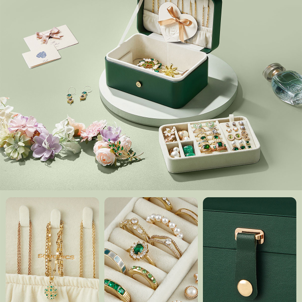 Μπιζουτιέρα Ταξιδίου (16x11.6x7.5) Songmics JBC166C01