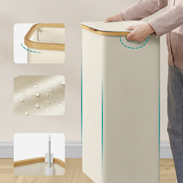 Καλάθι Απλύτων (42x32x70.5) Songmics LCB509W01V1