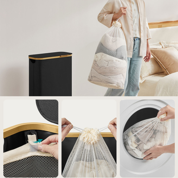 Καλάθι Απλύτων (42x22.5x70.5) Songmics LCB506B01V1