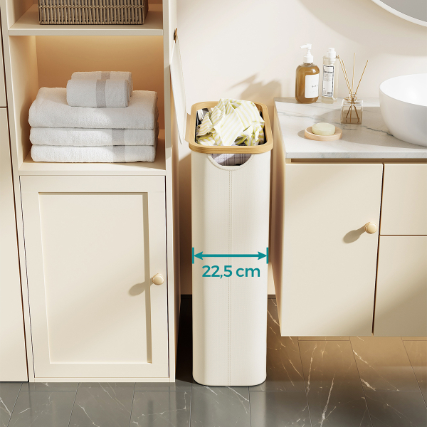 Καλάθι Απλύτων (42x22.5x70.5) Songmics LCB506W01V1
