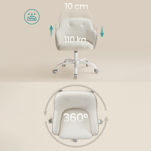 Καρέκλα Γραφείου (64x64x88) Songmics OBG019W01