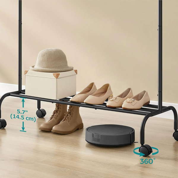 Κρεμάστρα Δαπέδου 155εκ. Τροχήλατη Songmics HSR131B01