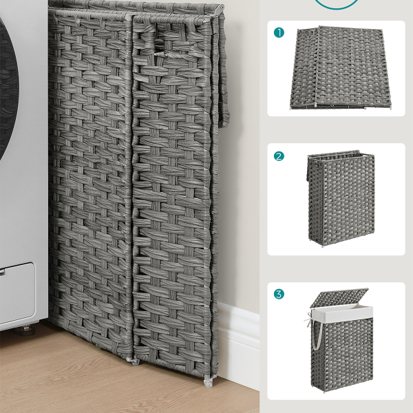 Καλάθι Απλύτων (46x20x61) Songmics LCB164G01