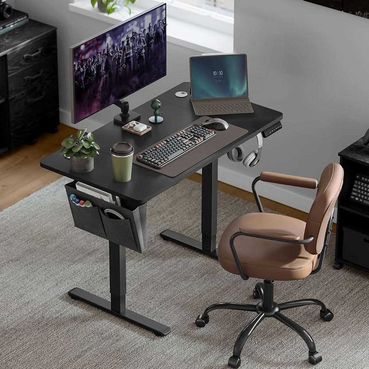 Songmics Ηλεκτρικό Γραφείο (120x60x72/120) Με Ρυθμιζόμενο Ύψος Songmics LSD132BZ02