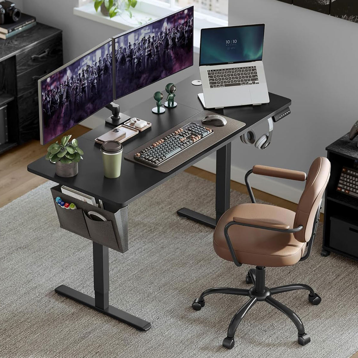 Songmics Ηλεκτρικό Γραφείο (140x60x72/120) Με Ρυθμιζόμενο Ύψος Songmics LSD134BZ01