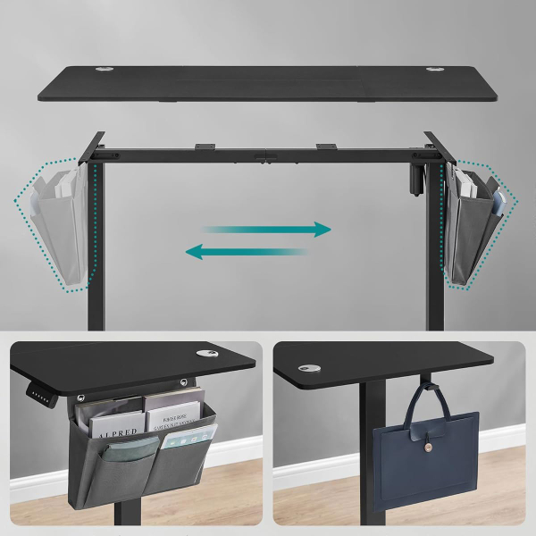 Ηλεκτρικό Γραφείο (140x60x72/120) Με Ρυθμιζόμενο Ύψος Songmics LSD134BZ01