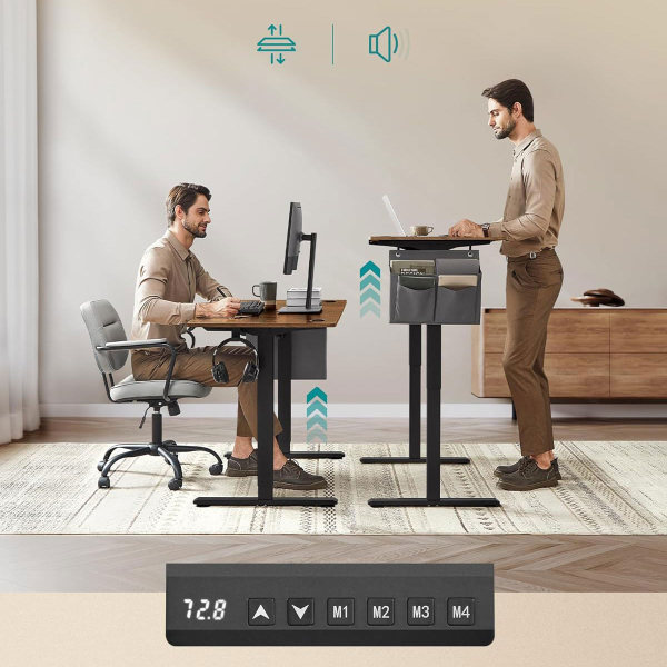 Ηλεκτρικό Γραφείο (120x60x72/120) Με Ρυθμιζόμενο Ύψος Songmics LSD132KD02