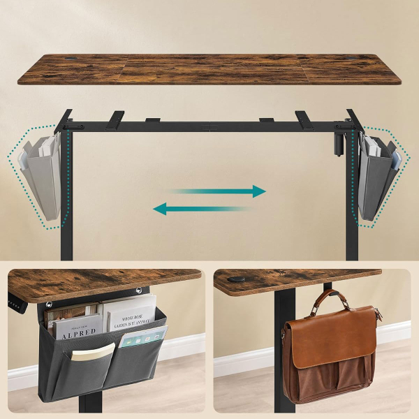 Ηλεκτρικό Γραφείο (160x70x72/120) Με Ρυθμιζόμενο Ύψος Songmics LSD136KD01