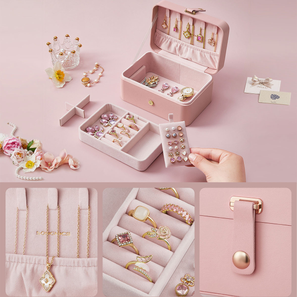 Μπιζουτιέρα Ταξιδίου (16x11.6x7.5) Songmics JBC166R01