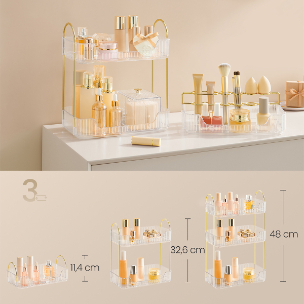 Θήκη Οργάνωσης 3 Ορόφων (30.5x16.8x48) Songmics JKA013W01