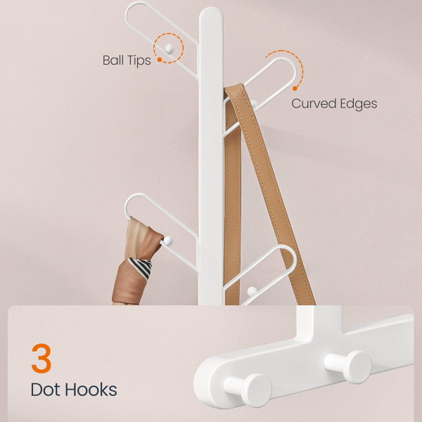 Κρεμάστρα Τοίχου 7 Θέσεων (19x13x41) Songmics RCR035W01