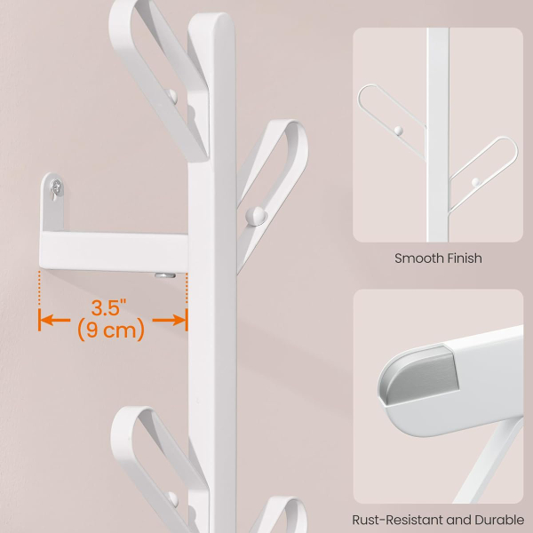 Κρεμάστρα Τοίχου 7 Θέσεων (19x13x41) Songmics RCR035W01