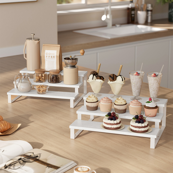 Ράφια Οργάνωσης Κουζίνας (Σετ 2τμχ) Songmics KCS116W01