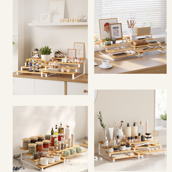 Ράφια Οργάνωσης Κουζίνας (Σετ 2τμχ) Songmics KCS116W01