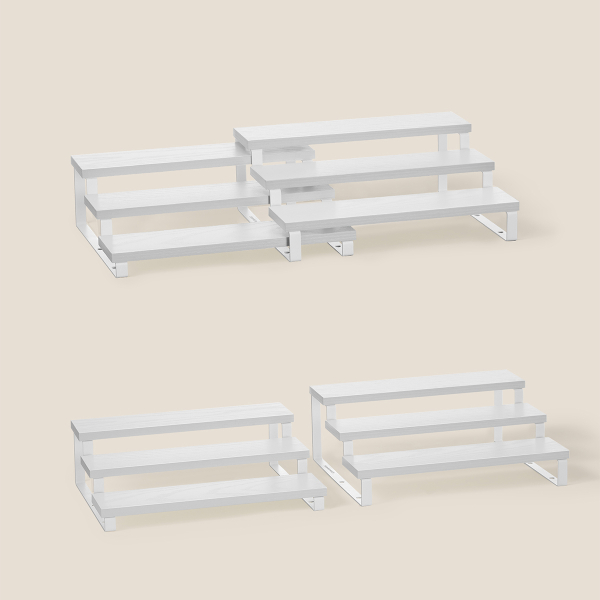 Ράφια Οργάνωσης Κουζίνας (Σετ 2τμχ) Songmics KCS116W01