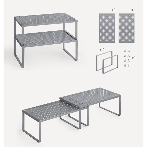 Ράφια Οργάνωσης (Σετ 2τμχ) Songmics KCS401G01