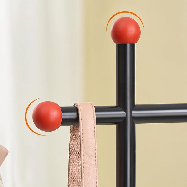 Κρεμάστρα Δαπέδου Διπλή 189.6εκ. Τροχήλατη Songmics HSR171B01