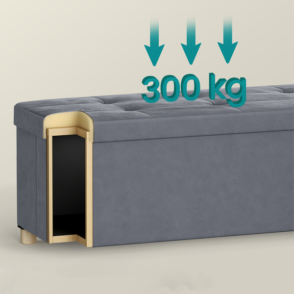 Ταμπουρέ Με Αποθηκευτικό Χώρο (110x38x40) Songmics LSF0518G02