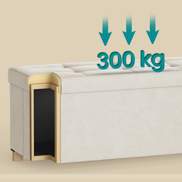 Ταμπουρέ Με Αποθηκευτικό Χώρο (110x38x40) Songmics LSF0518W02