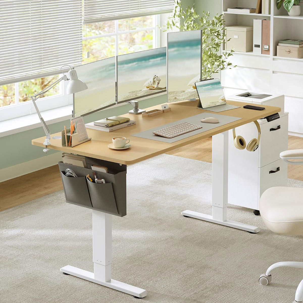 Songmics Ηλεκτρικό Γραφείο (160x70x72/120) Με Ρυθμιζόμενο Ύψος Songmics LSD136YA01