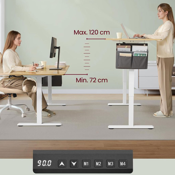 Ηλεκτρικό Γραφείο (160x70x72/120) Με Ρυθμιζόμενο Ύψος Songmics LSD136YA01