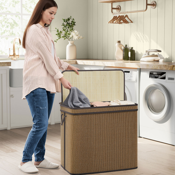 Καλάθι Απλύτων 3 Θέσεων (67x44x61) Songmics LCB069K01