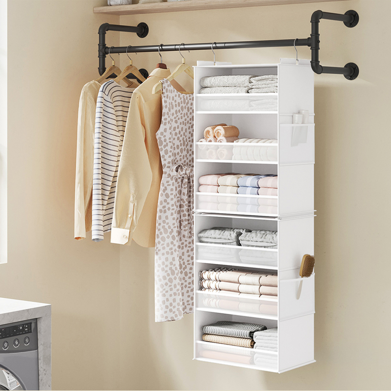 Κρεμαστή Θήκη Αποθήκευσης Ρούχων 6 Θέσεων (40x30x133) Songmics RCH007W01