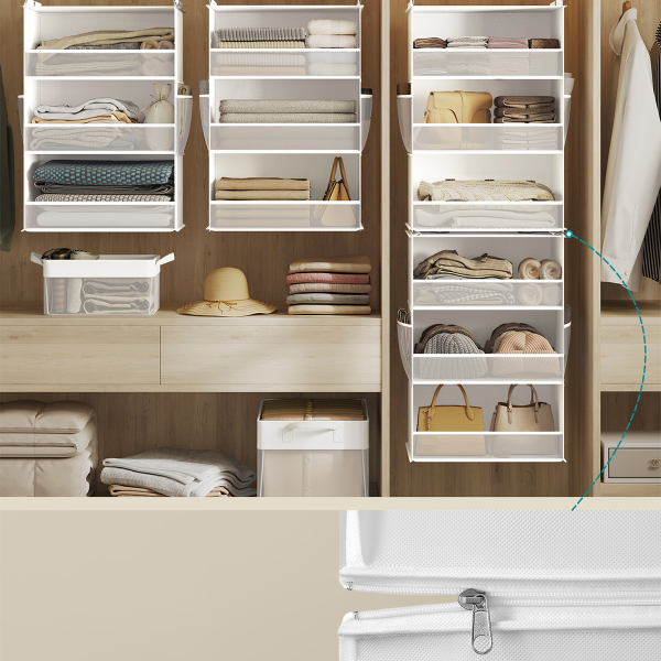 Κρεμαστή Θήκη Αποθήκευσης Ρούχων 6 Θέσεων (40x30x133) Songmics RCH007W01