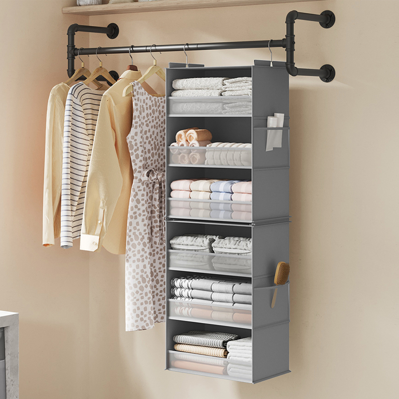 Κρεμαστή Θήκη Αποθήκευσης Ρούχων 6 Θέσεων (40x30x133) Songmics RCH007G01