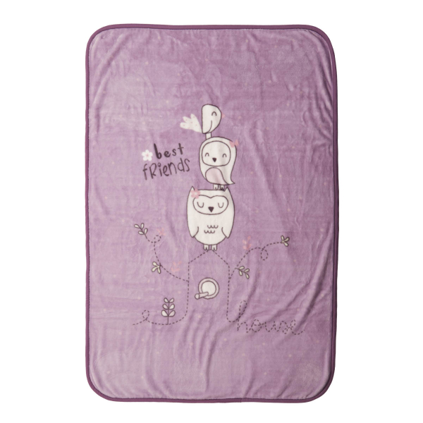 Κουβέρτα Βελουτέ Κούνιας (100x140) Nef-Nef Homeware Baby Best Friends