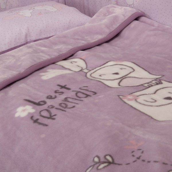 Κουβέρτα Βελουτέ Κούνιας (100x140) Nef-Nef Homeware Baby Best Friends