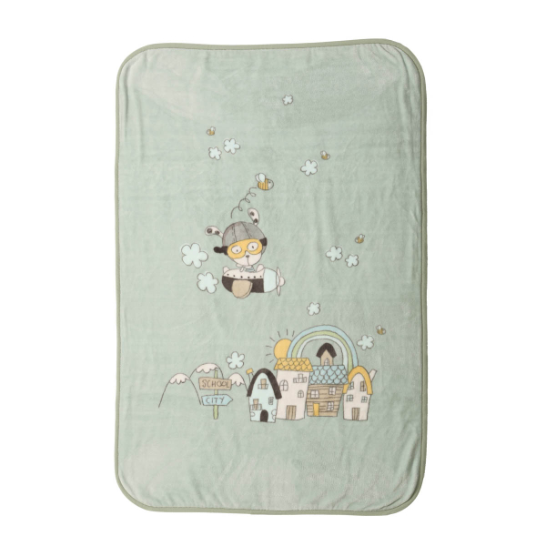 Κουβέρτα Βελουτέ Αγκαλιάς (75x100) Nef-Nef Homeware Baby In The City