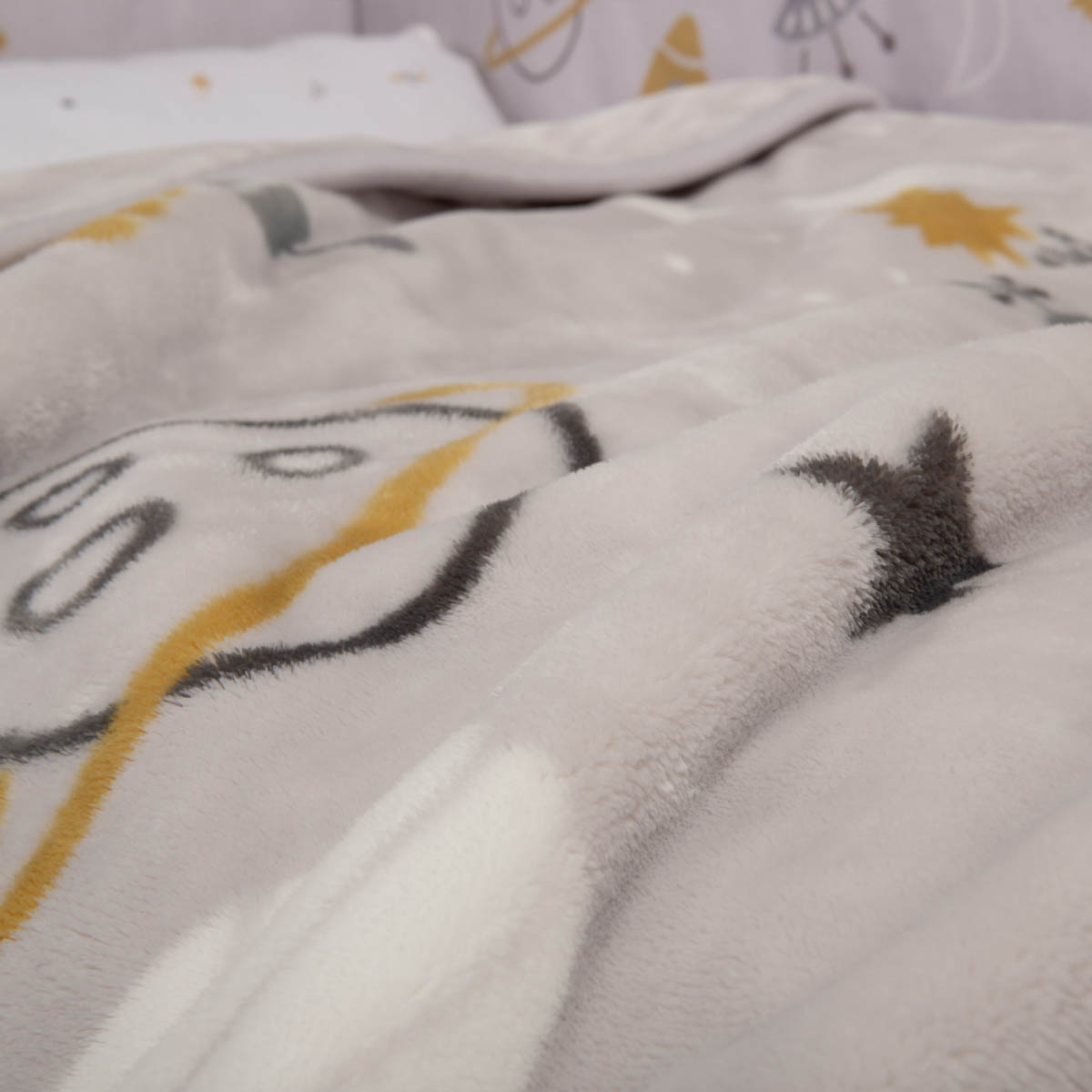 Κουβέρτα Βελουτέ Αγκαλιάς (75X100) Nef-Nef Homeware Baby My Universe Home Βρεφικά Προίκα Μωρού Κουβέρτες Βρεφικές Spitishop