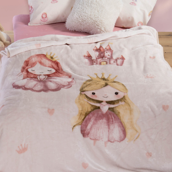 Κουβέρτα Βελουτέ Μονή (160x220) Nef-Nef Homeware Junior Our Princess