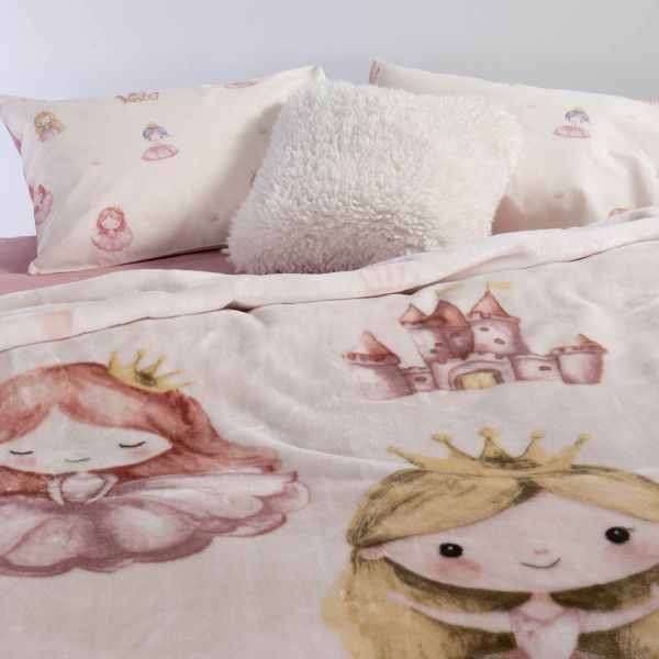 Κουβέρτα Βελουτέ Μονή (160x220) Nef-Nef Homeware Junior Our Princess