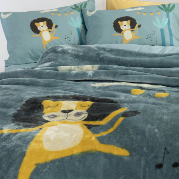 Κουβέρτα Βελουτέ Μονή (160x220) Nef-Nef Homeware Junior Wild Dance